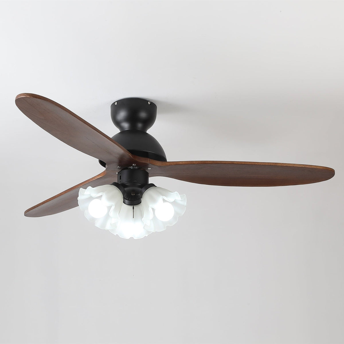 Bloom Modern Minimalist Wood Ceiling Fan Light