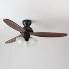 Bloom Modern Minimalist Wood Ceiling Fan Light