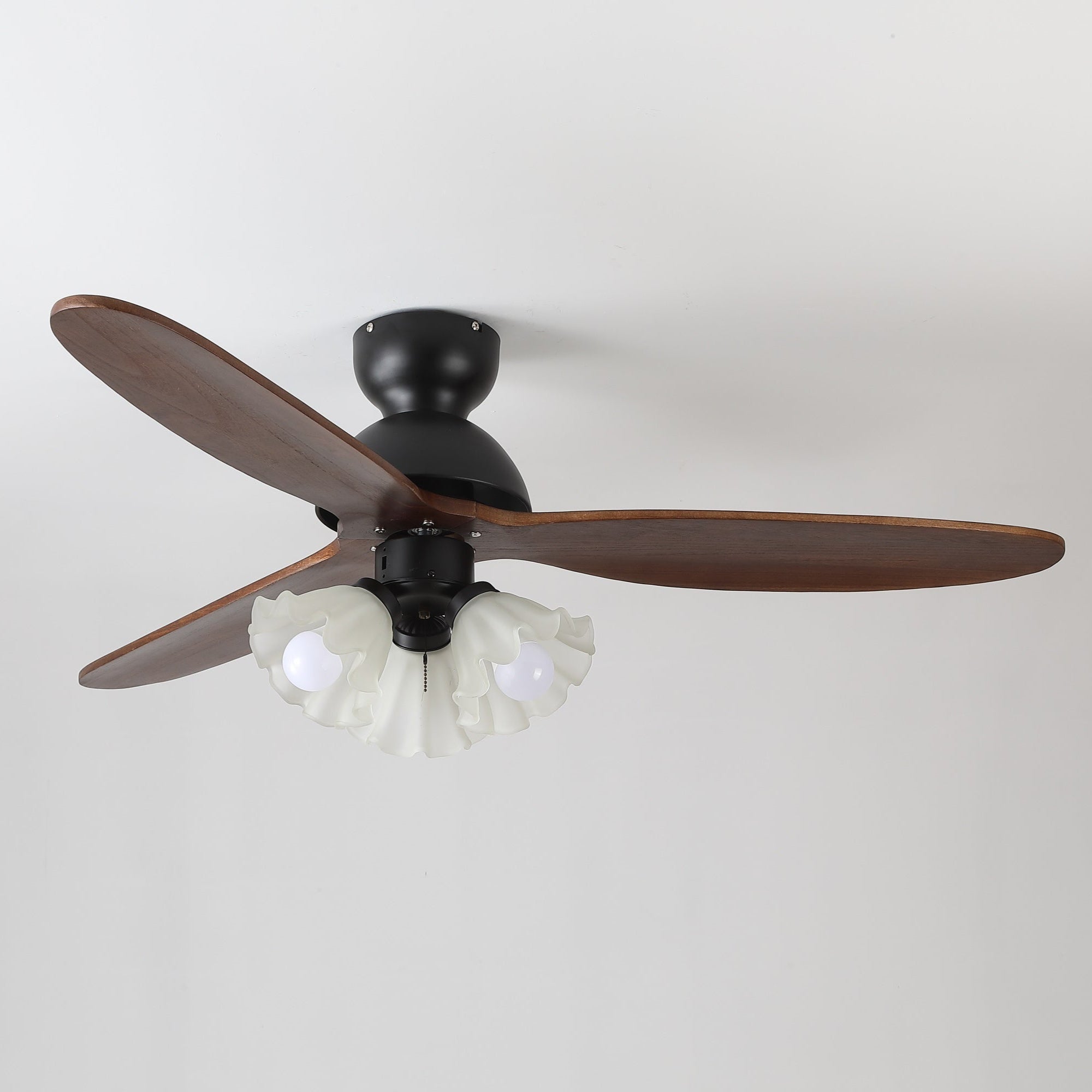 Bloom Modern Minimalist Wood Ceiling Fan Light