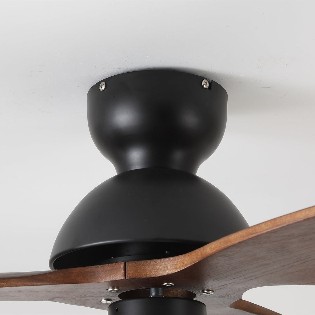 Bloom Modern Minimalist Wood Ceiling Fan Light