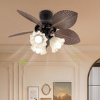 Bloom Modern Metal Ceiling Fan Light