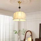 Avnoren Blossom Curve Fabric Wood Pendant Lamp