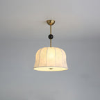 Avnoren Blossom Curve Fabric Wood Pendant Lamp