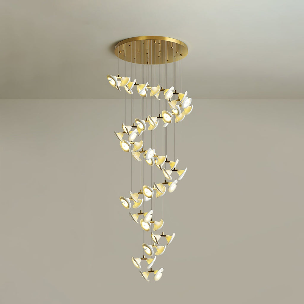 Ernoreth Art Deco Ceramic Chandelier