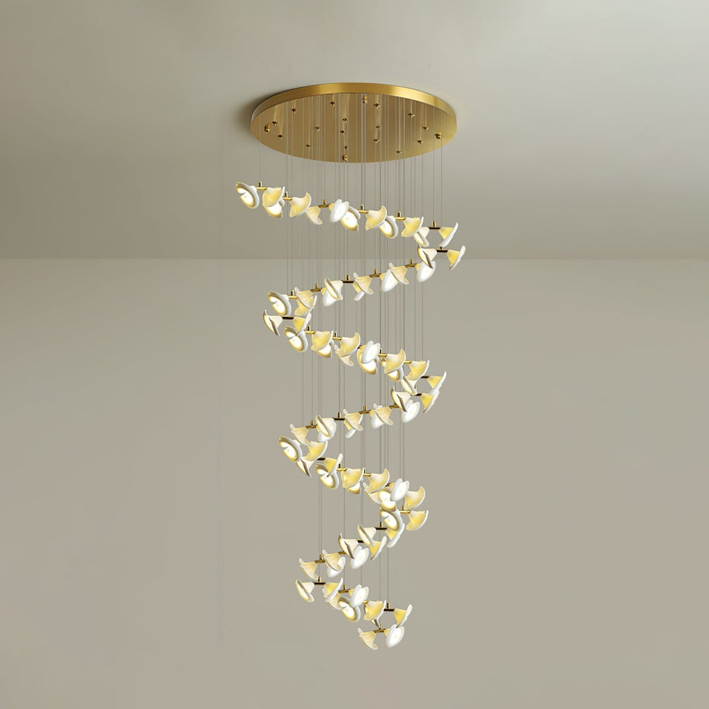 Ernoreth Art Deco Ceramic Chandelier