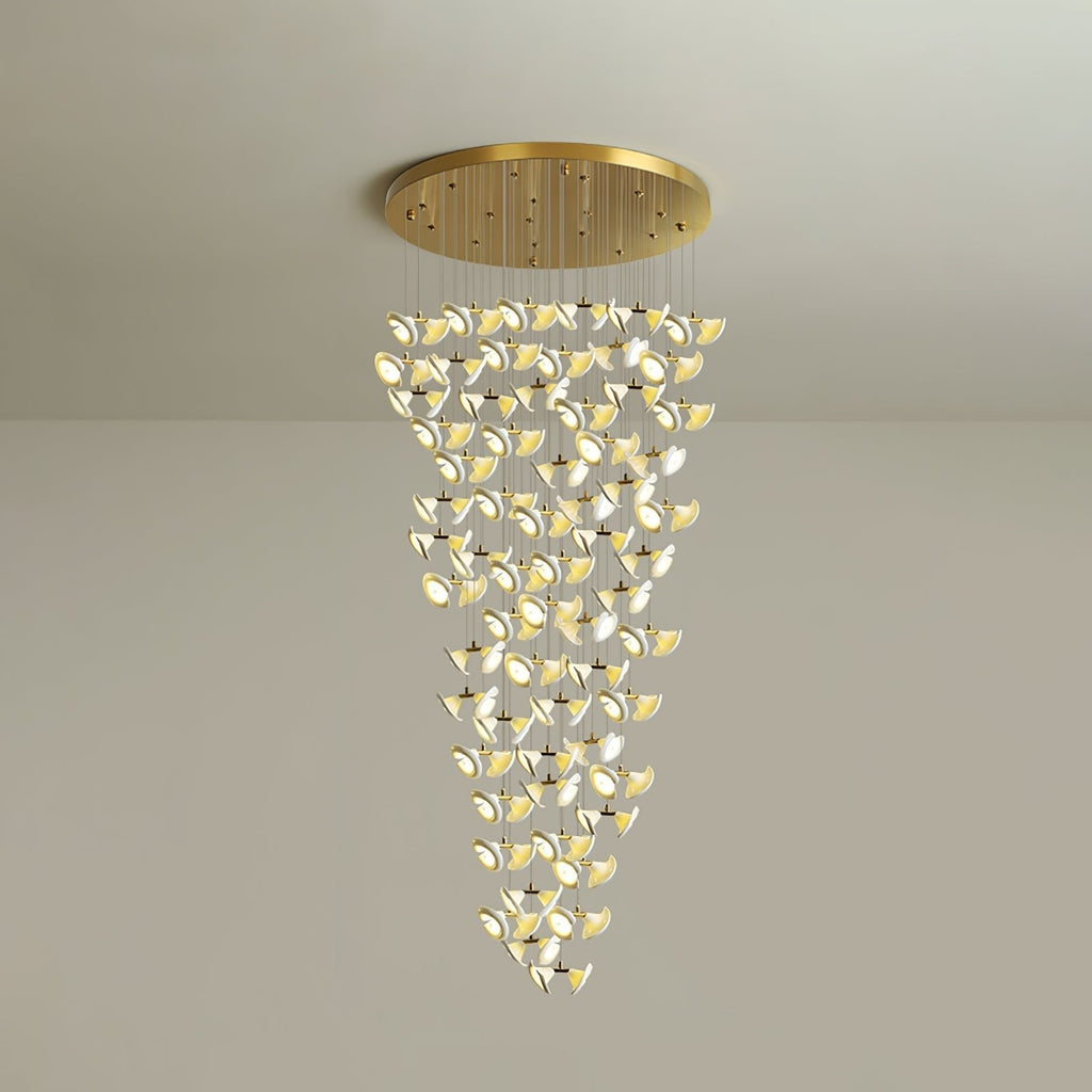 Ernoreth Art Deco Ceramic Chandelier