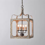 Lustra Chandelier Rustic Cube Vintage Frame