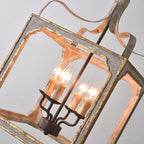 Lustra Chandelier Rustic Cube Vintage Frame