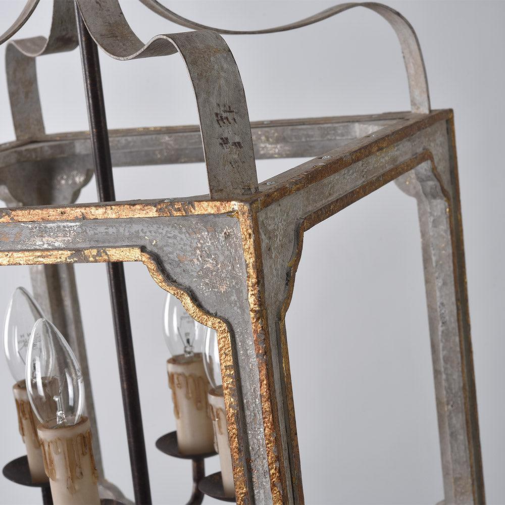 Lustra Chandelier Rustic Cube Vintage Frame
