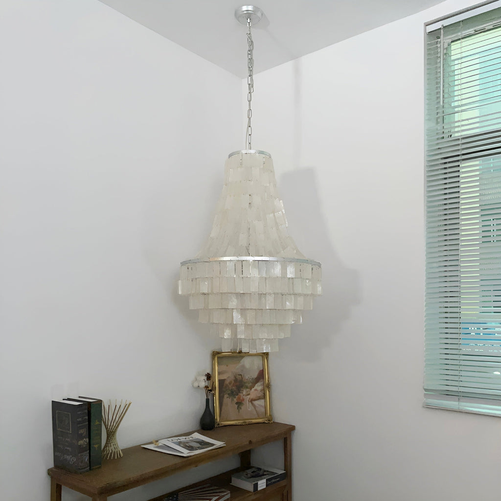 Aurora Chandelier Boho Shell Tiered