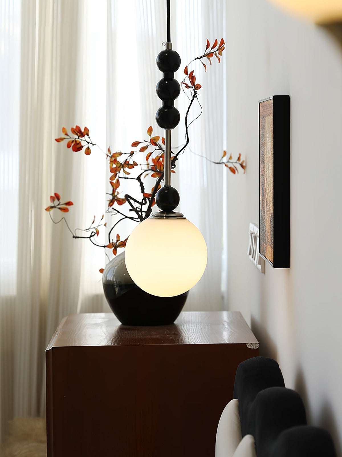 Aeris Minimalist Wood Pendant Lamp