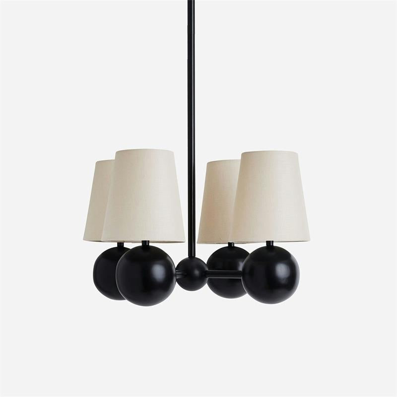 Aevuvyj Premium Elegance Brass Fabric Chandelier
