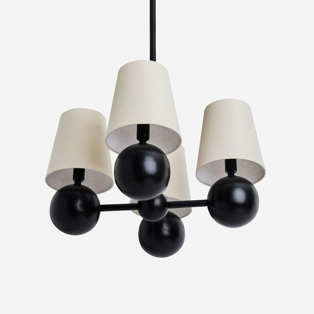 Aevuvyj Premium Elegance Brass Fabric Chandelier
