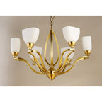 Dvaluvyj Postmodern Luxury Brass Glass Chandelier