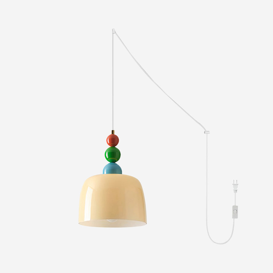 Pavine Colorful Beaded Plug-In Pendant Lamp