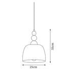 Pavine Colorful Beaded Plug-In Pendant Lamp