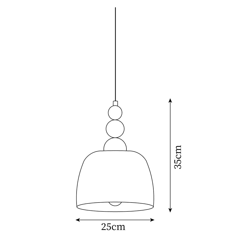 Pavine Colorful Beaded Plug-In Pendant Lamp