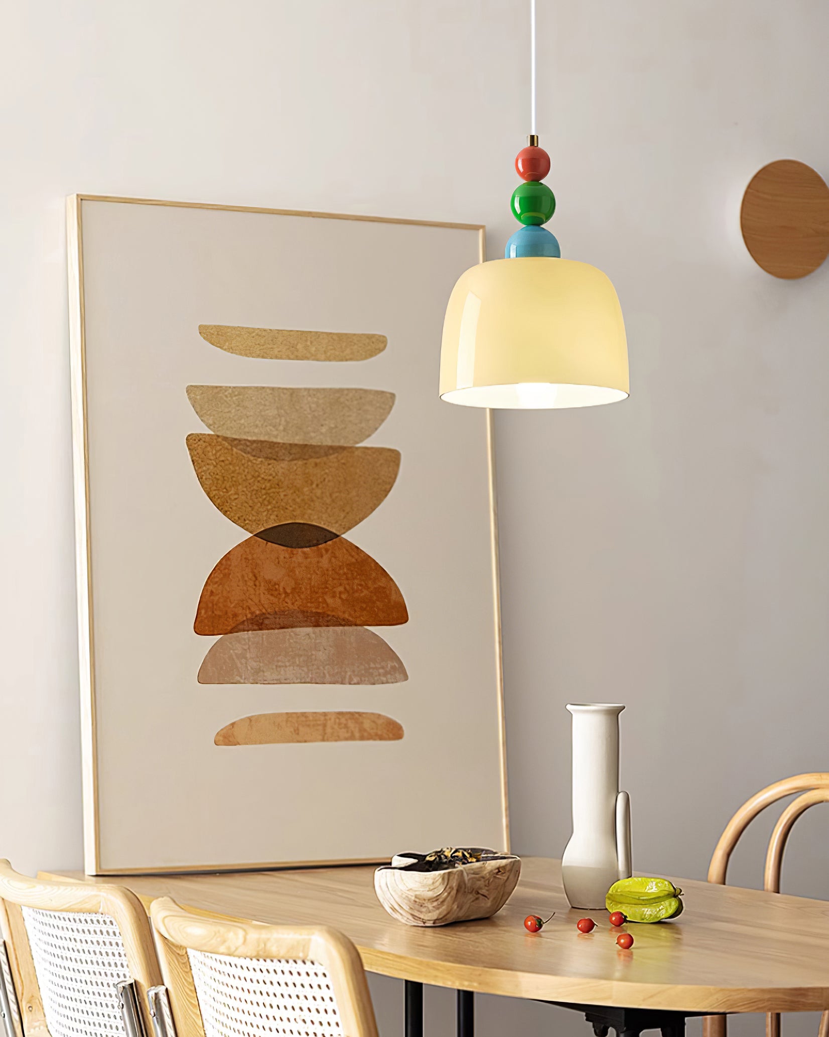Pavine Colorful Beaded Plug-In Pendant Lamp