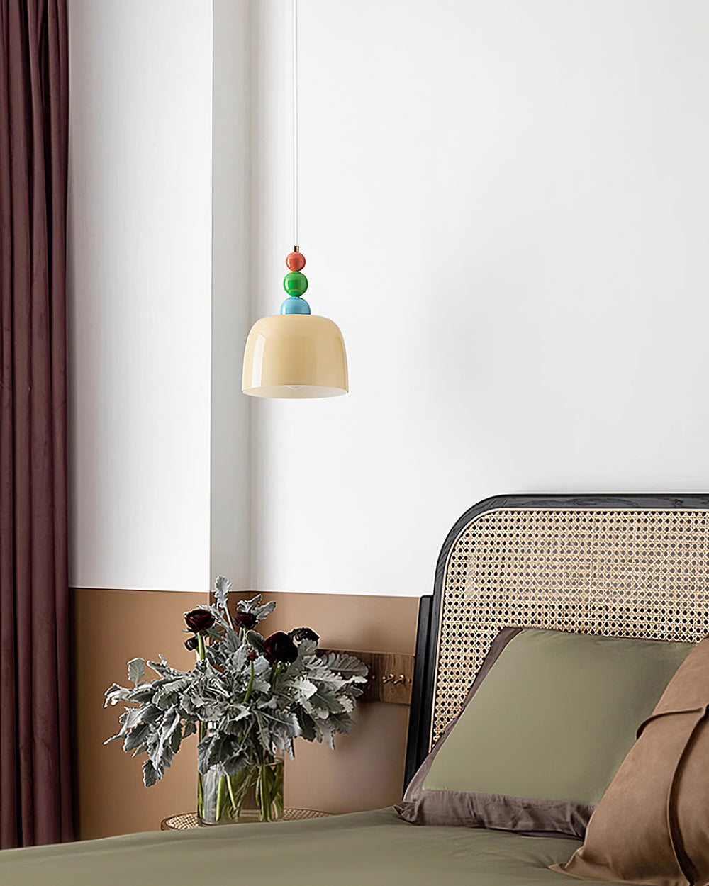 Pavine Colorful Beaded Plug-In Pendant Lamp