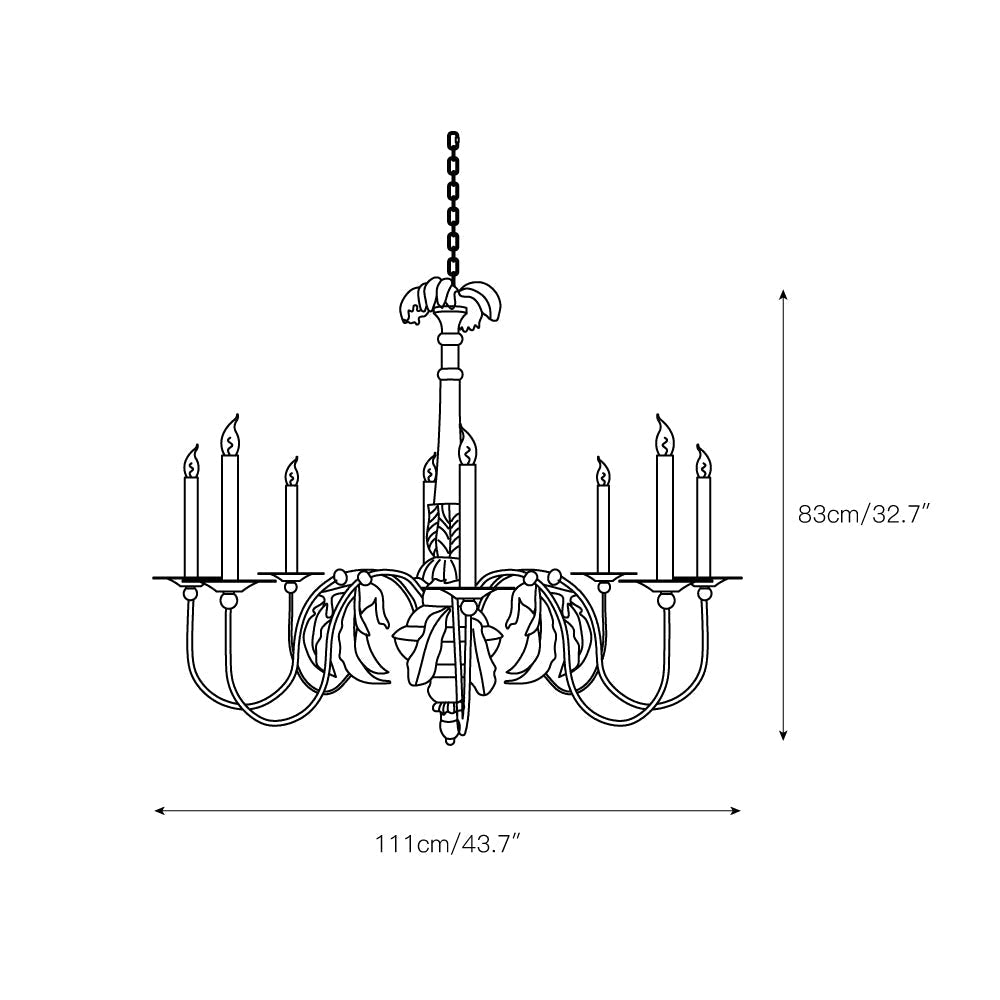 Eirikuvyj Postmodern Luxury Short Wooden Chandelier