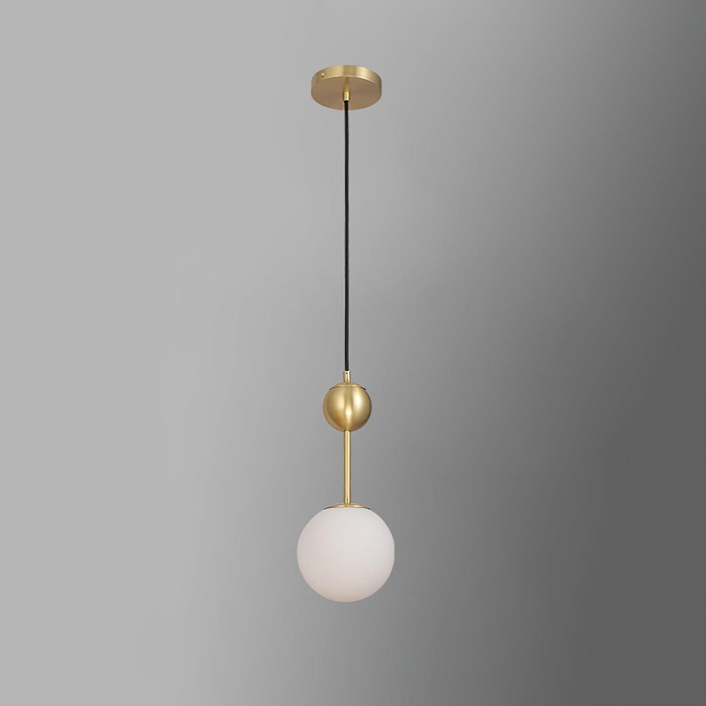 Aviaran Brass & Glass Classic Pendant Light