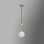 Aviaran Brass & Glass Classic Pendant Light