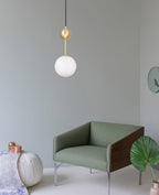 Aviaran Brass & Glass Classic Pendant Light