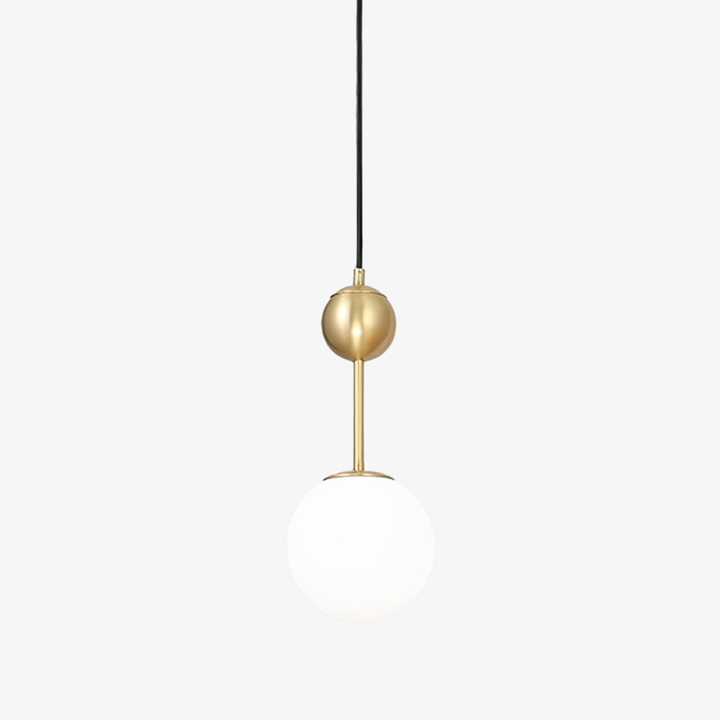 Aviaran Brass & Glass Classic Pendant Light