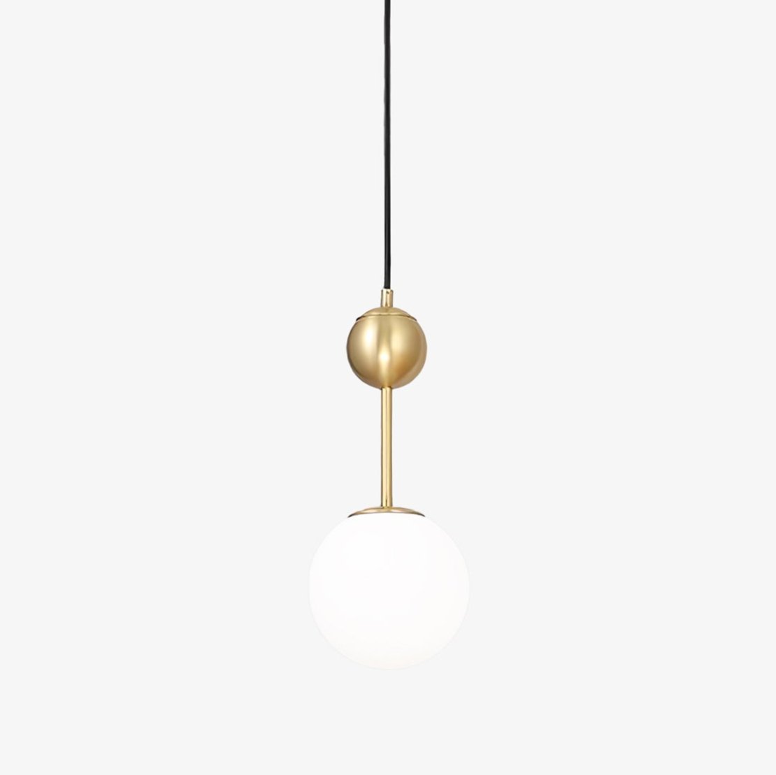 Aviaran Brass & Glass Classic Pendant Light