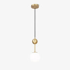 Aviaran Brass & Glass Classic Pendant Light