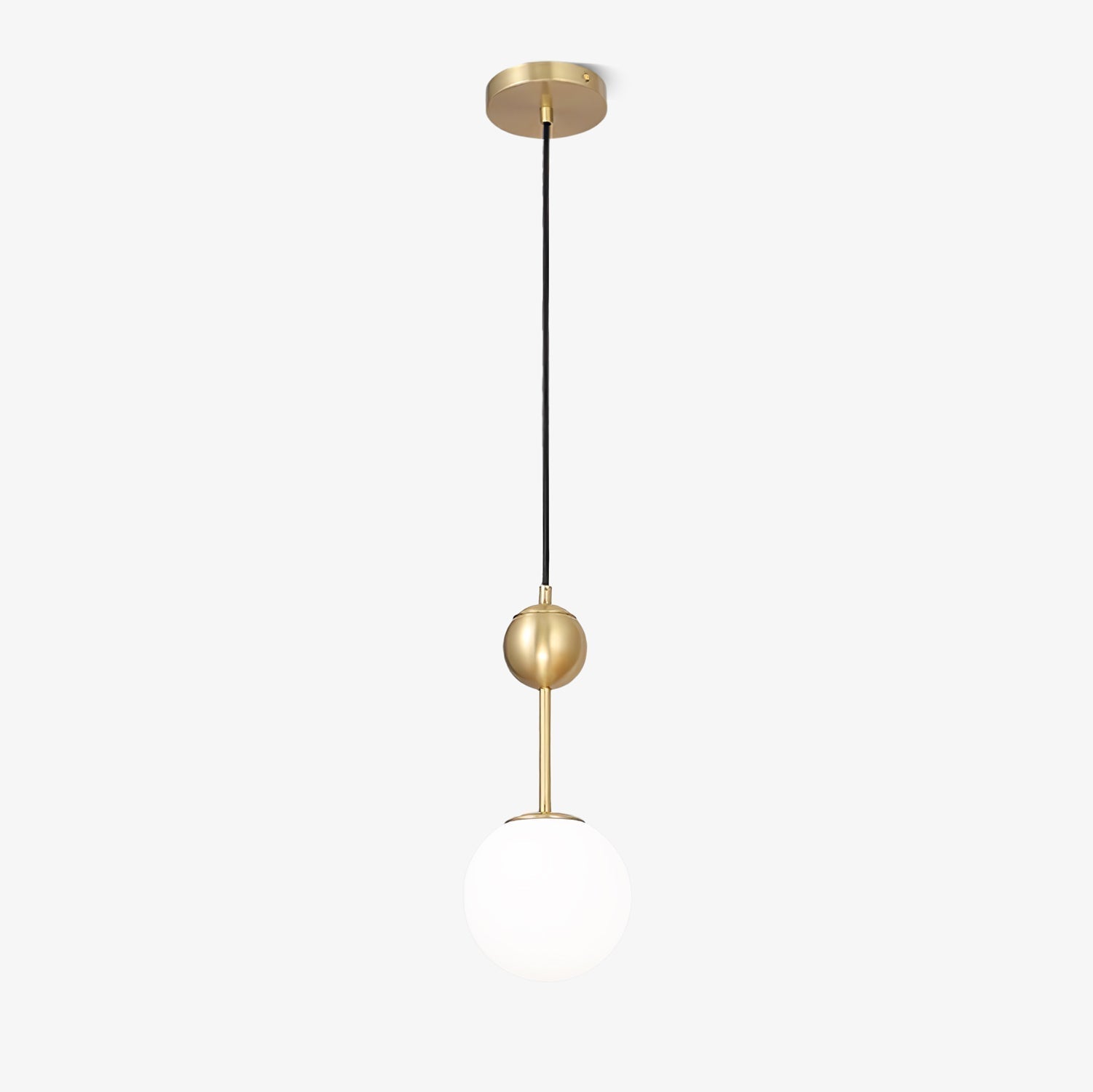 Aviaran Brass & Glass Classic Pendant Light
