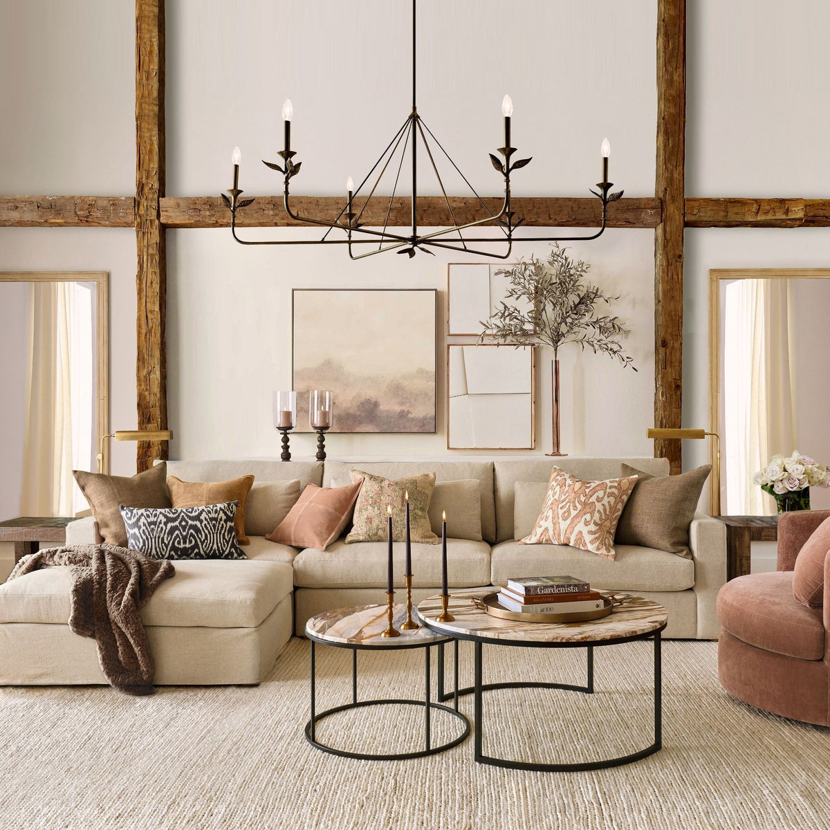 Eurtheion Spring Island Basket Chandelier