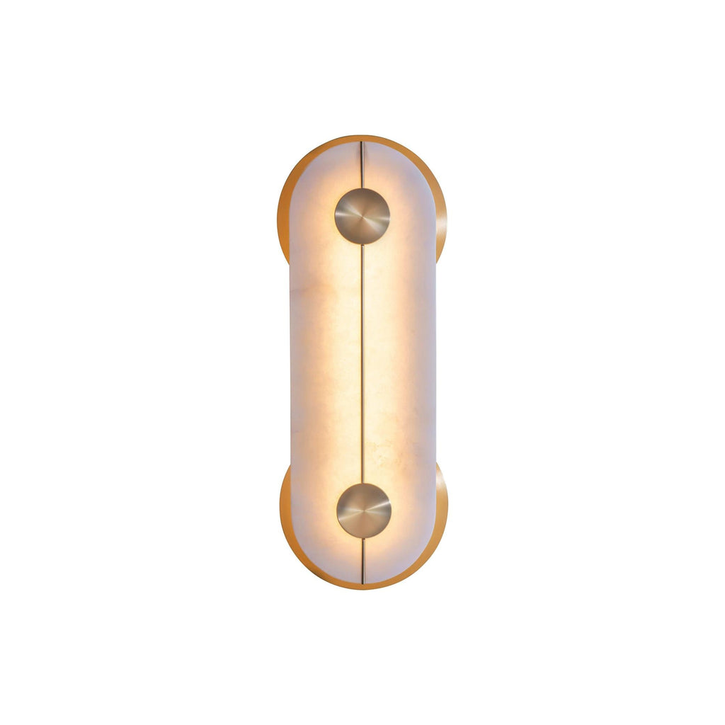 Auriel Modern Minimalist Brass Alabaster Wall Lamp