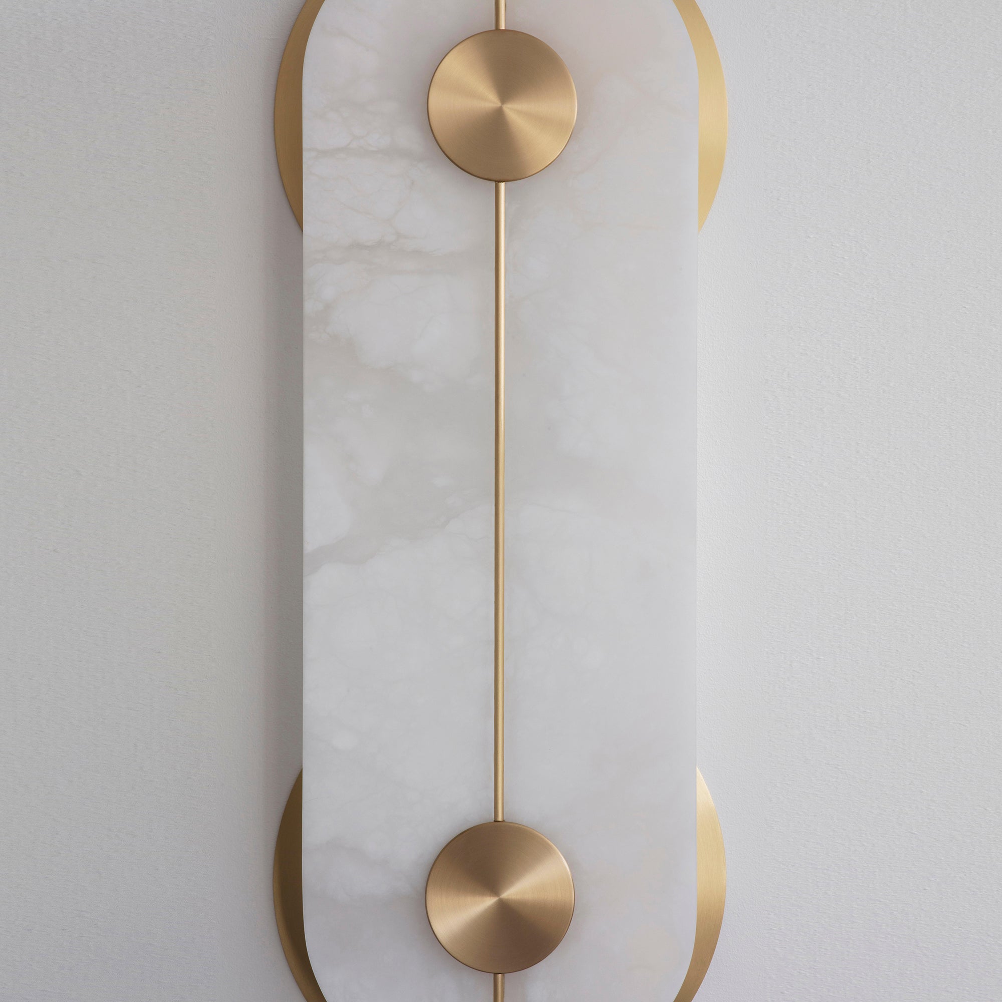 Auriel Modern Minimalist Brass Alabaster Wall Lamp