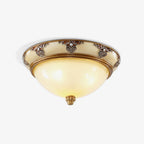 Solara Ceiling Lamp Frosted Glass Antique Vintage
