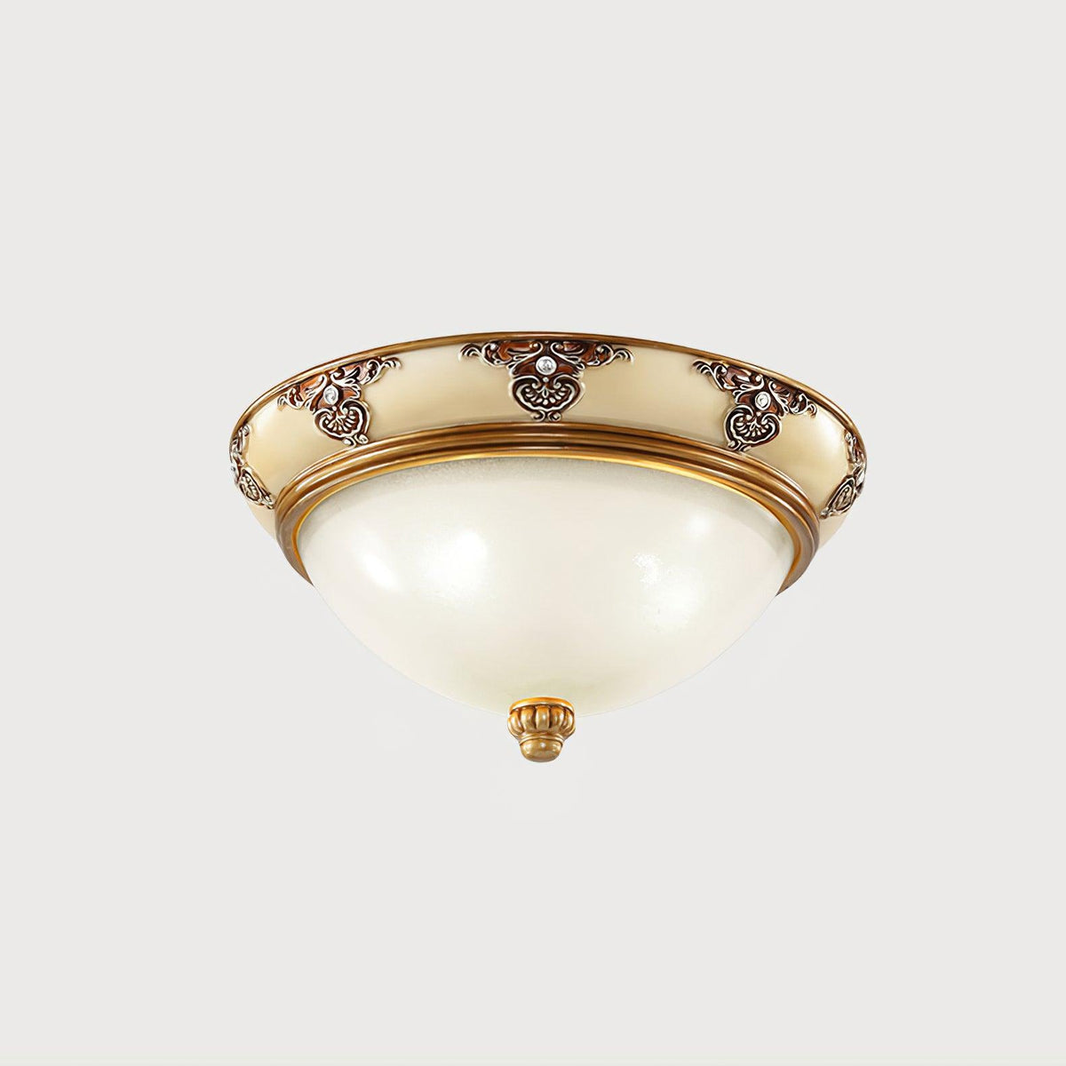 Solara Ceiling Lamp Frosted Glass Antique Vintage