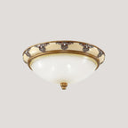Solara Ceiling Lamp Frosted Glass Antique Vintage