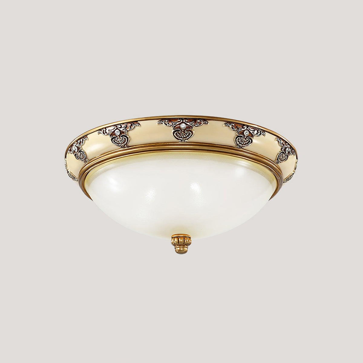 Solara Ceiling Lamp Frosted Glass Antique Vintage