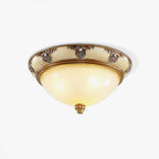 Solara Ceiling Lamp Frosted Glass Antique Vintage