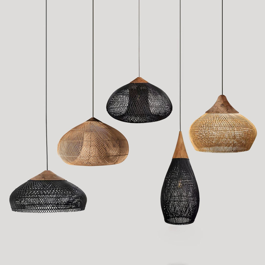 Ritta Braided Rattan Pendant Light - image 67