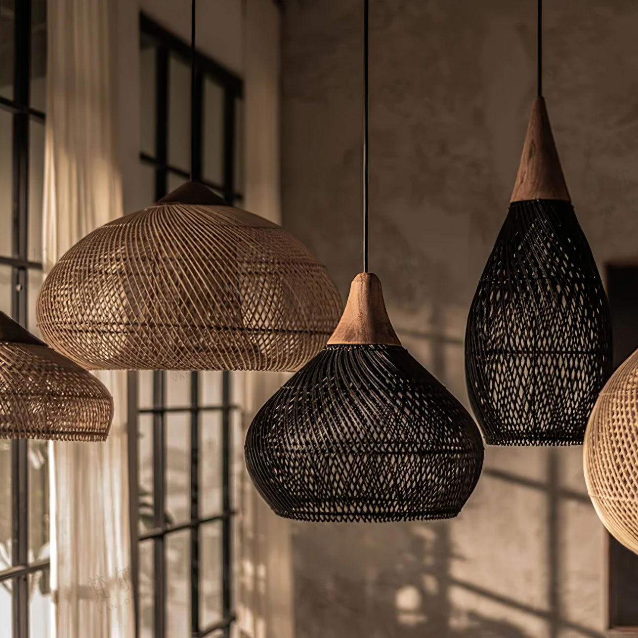 Ritta Braided Rattan Pendant Light - image 57
