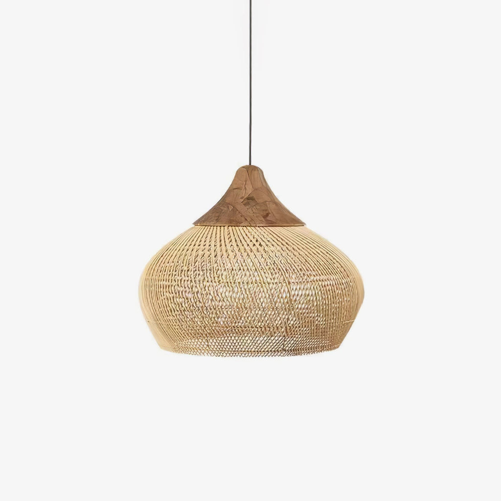 Ritta Braided Rattan Pendant Light - image 1