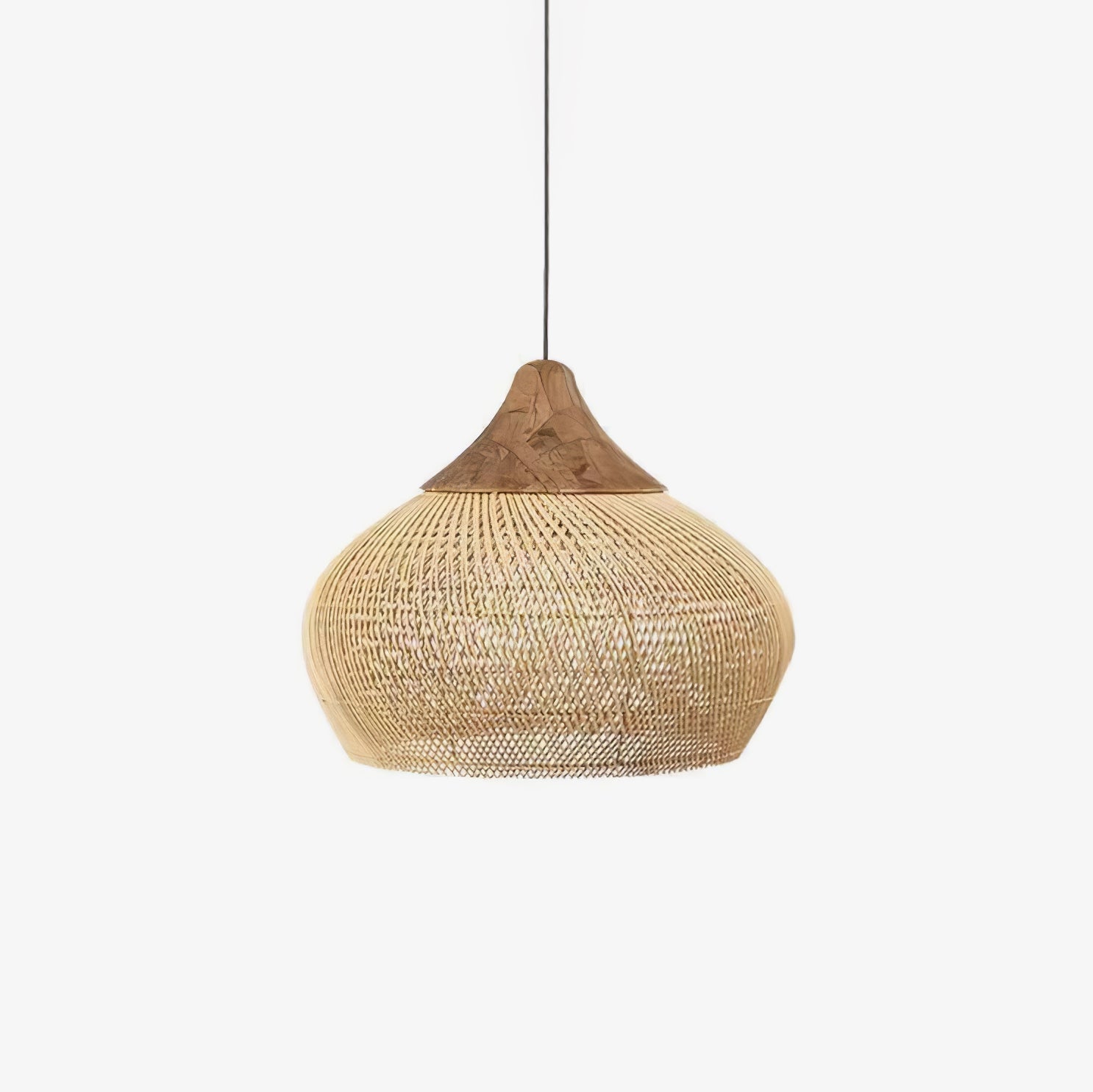 Ritta Braided Rattan Pendant Light - image 1
