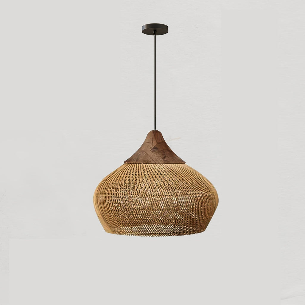 Ritta Braided Rattan Pendant Light - image 19