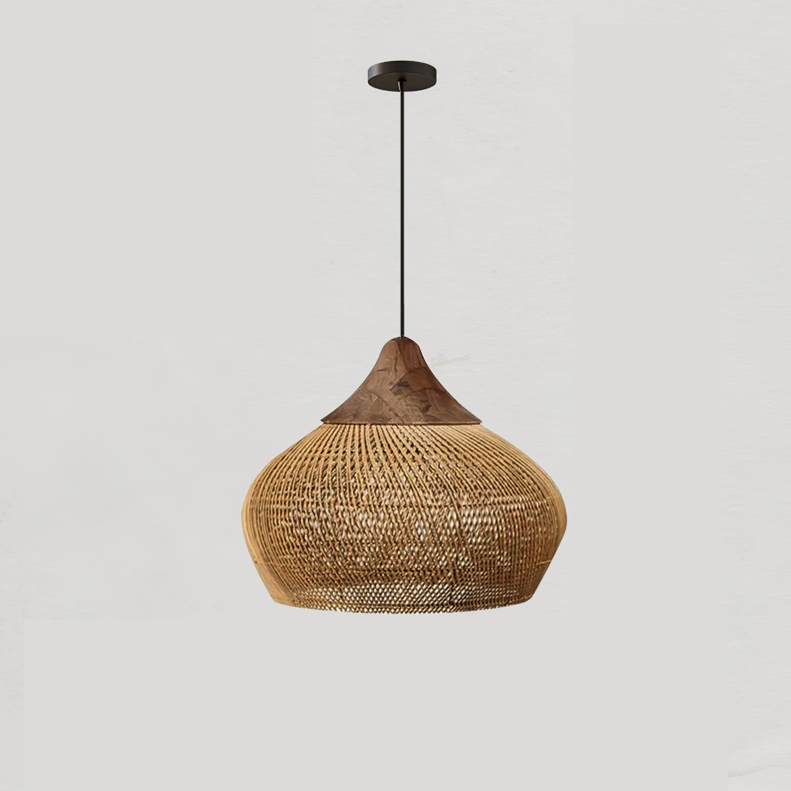Ritta Braided Rattan Pendant Light - image 19