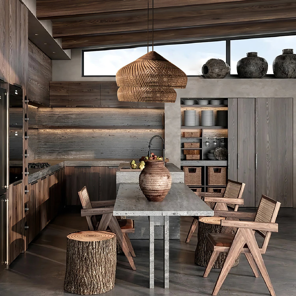 Ritta Braided Rattan Pendant Light - image 22