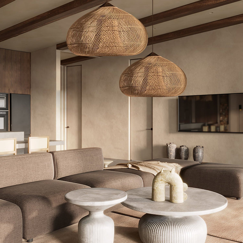 Ritta Braided Rattan Pendant Light - image 25