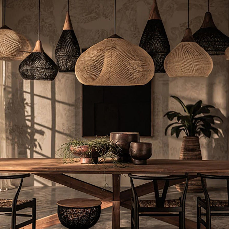 Ritta Braided Rattan Pendant Light - image 34