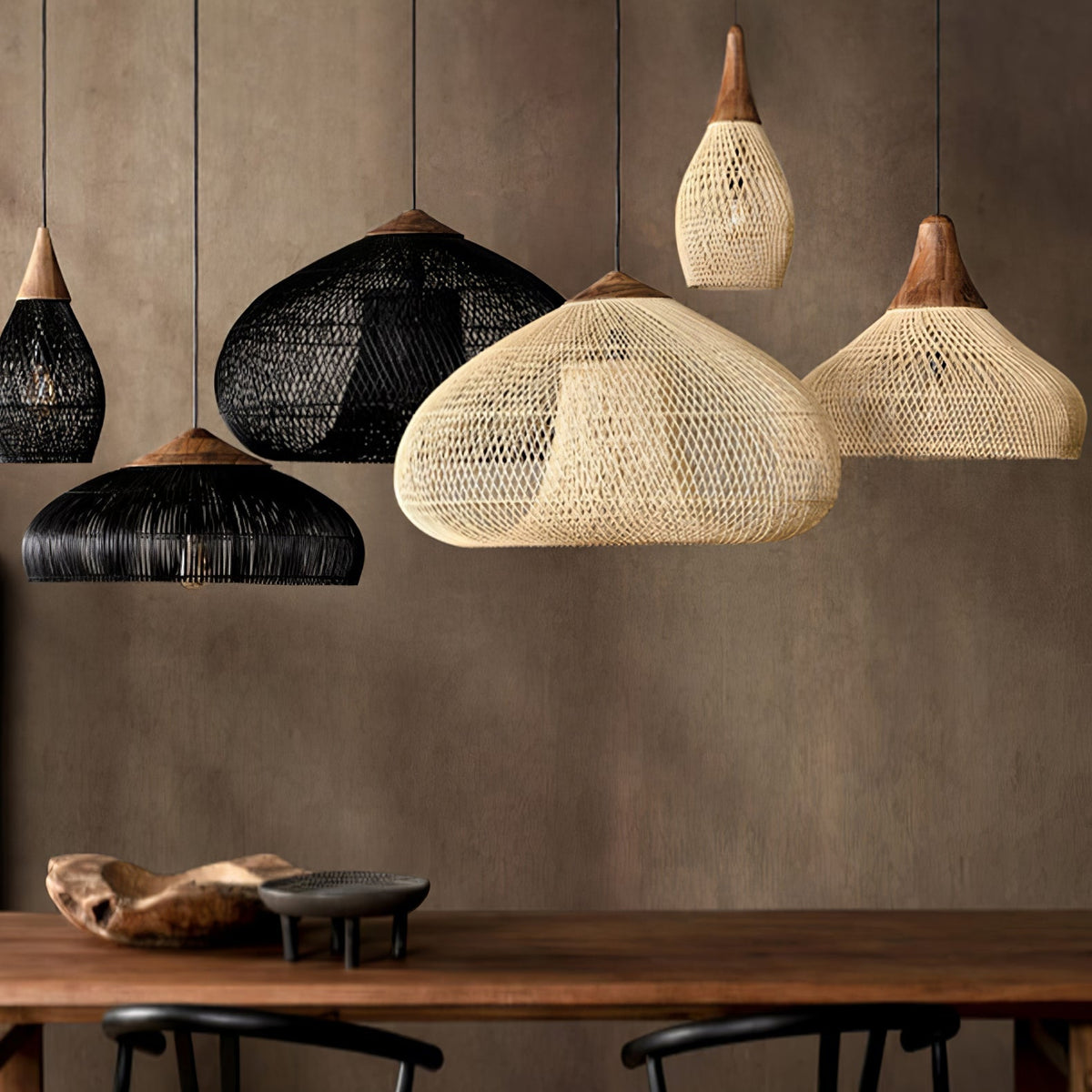 Ritta Braided Rattan Pendant Light - image 3