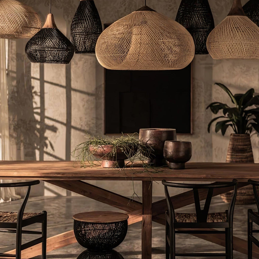 Ritta Braided Rattan Pendant Light - image 43